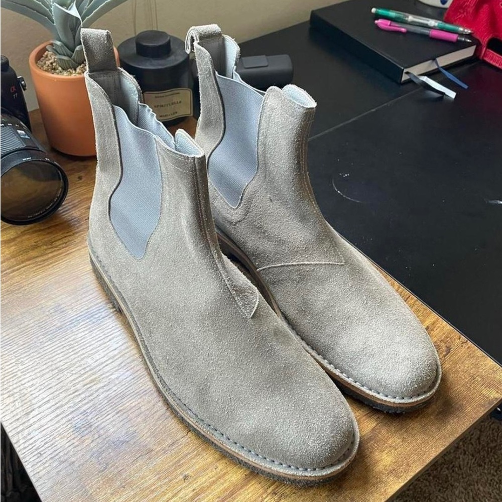 Bottega Venetta Calf Suede Chelsea Boot